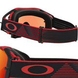 Oakley Airbrake Goggles Motion Red Prizm MX Torch Lens