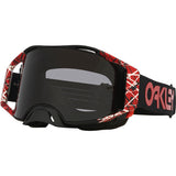 Oakley Airbrake Goggles Eddie Red Dark Grey Lens