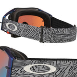 Oakley Airbrake Goggles Strike Grey Prizm Sapphire Lens