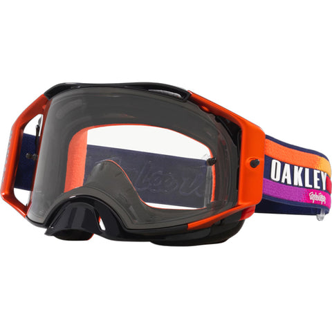 Oakley Airbrake Goggles TLD Navy Sunrise Clear Lens