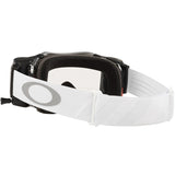 Oakley Airbrake MX Roll Off Goggles Tuff Blocks White Clear Lens