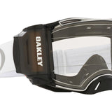 Oakley Airbrake MX Roll Off Goggles Tuff Blocks White Clear Lens