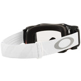 Oakley Airbrake MX Roll Off Goggles Tuff Blocks White Clear Lens