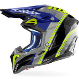 Airoh Aviator 3 Hima Blue Gloss MX Helmet