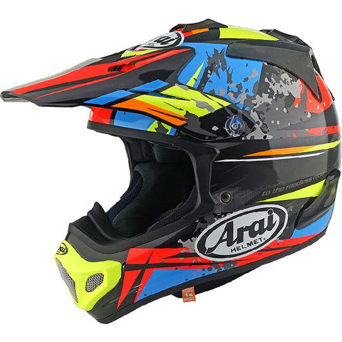 Arai Helmet MX-V Evo Battle Yellow – AT Motocross