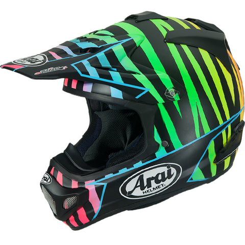 Arai Helmet MX-V Evo Battle Purple – AT Motocross
