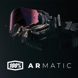 100% Armatic Enduro Goggles Black - Clear Lens