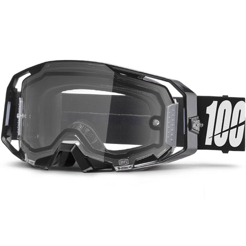 100% Armatic Enduro Goggles Black - Clear Lens