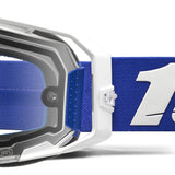 100% Armatic Enduro Goggles Blue - Clear Lens