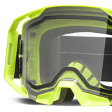 100% Armatic Enduro Goggles Neon Yellow - Clear Lens