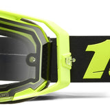 100% Armatic Enduro Goggles Neon Yellow - Clear Lens