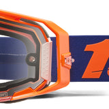 100% Armatic Enduro Goggles Neon Orange - Clear Lens