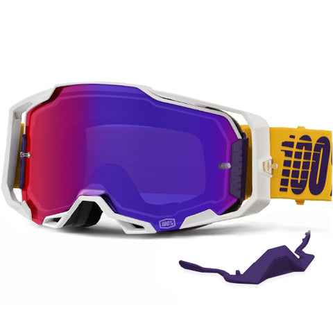 100% Armega Goggle Difenbak - Mirror Purple Lens