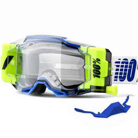100% Armega Forecast Goggle Blue - Clear Lens