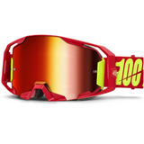 100% ARmatic Goggles Red - Mirror Red Lens