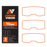 Armor Vision 2.0 HPPF High Performance Lens Protector 70mm - 3 Pack