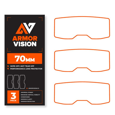 Armor Vision 2.0 HPPF High Performance Lens Protector 70mm - 3 Pack