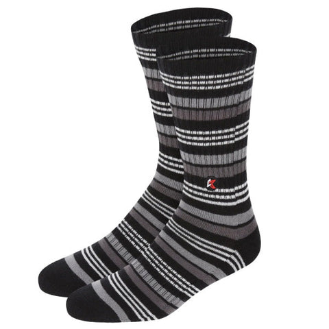 Kecks Crew Sock Black Stripe