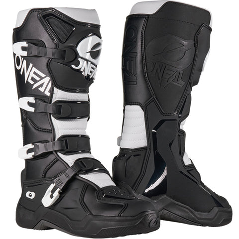 ONeal 3 Series Black White Motocross Boots