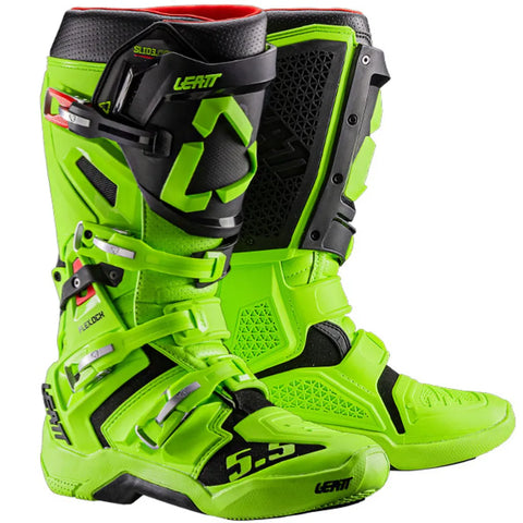 2026 Leatt 5.5 Flexlock Boots Lime Green