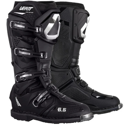 2026 Leatt Moto 6.5 Black White Boots