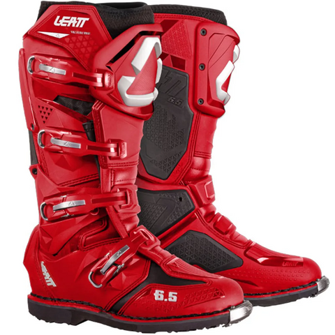 2026 Leatt Moto 6.5 Red White Boots