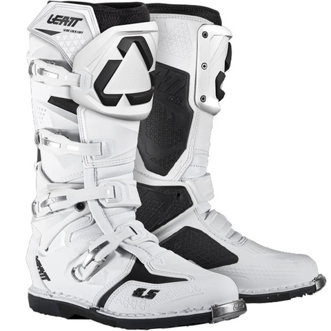 2026 Leatt Moto 6.5 White Black Boots