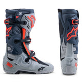 Alpinestars Tech 10 Enduro Mid Grey Dark Grey Red Fluo