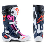 Alpinestars Tech 10 Motocross Supervented Boots Dark Blue White Black Fuxia