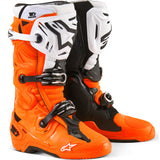 Alpinestars Tech 10 Enduro Boots Orange Fluo Black White