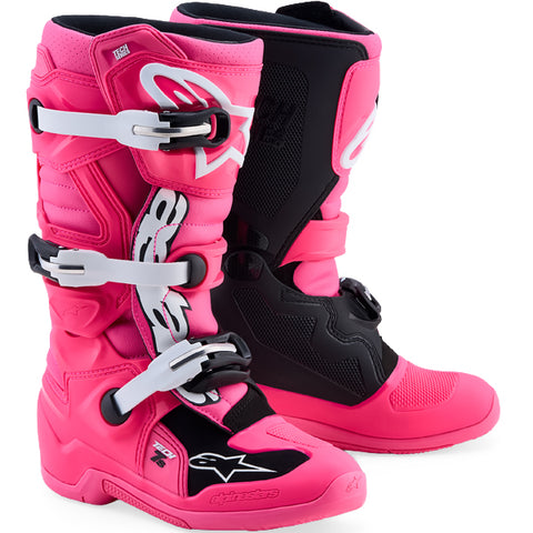 Alpinestars Kids Tech 7S Pink Fluo Black White