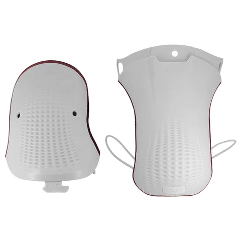 POD K8 3.0 Carbon Motocross Knee Brace Impact Guard Set White Left