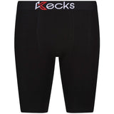 Kecks Mens Cotton Boxer Shorts Black