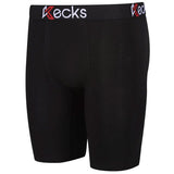 Kecks Mens Cotton Boxer Shorts Black