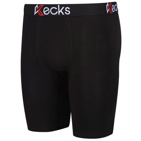 Kecks Mens Cotton Boxer Shorts Black
