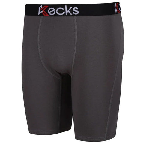 Kecks Mens Cotton Boxer Shorts Grey
