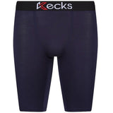 Kecks Mens Cotton Boxer Shorts Navy