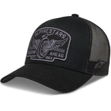 Alpinestars Heritage Patch Trucker Snapback Casual Cap - Black Grey