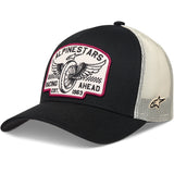 Alpinestars Heritage Patch Trucker Snapback Casual Cap - Black Natural