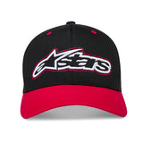 Alpinestars Retro Logo Snapback Cap - Black Red