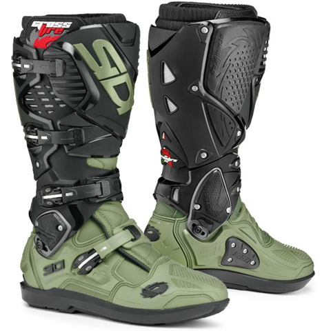 Sidi Crossfire 3 SRS Army Black Motocross Boots
