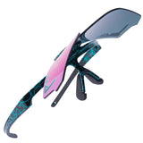Pit Viper Flip-Offs Voltage Pink Purple Sunglasses