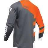 Thor Sector Jersey Charcoal Orange