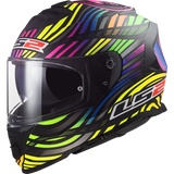 LS2 FF800 Storm II Power Matt Black Rainbow Motorcycle Helmet