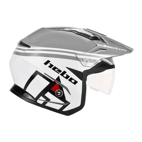 Hebo Zone 5 Line Helmet White Grey
