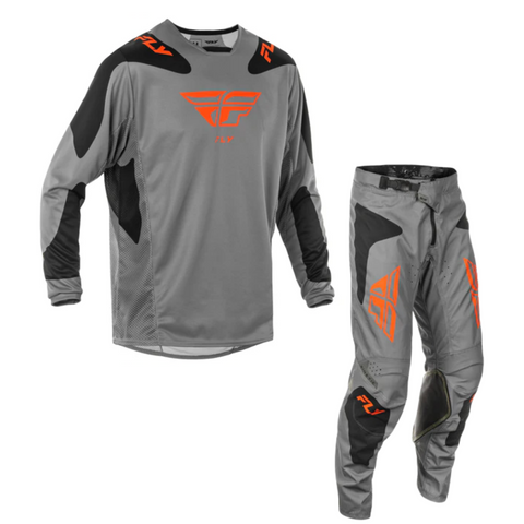 Fly 2025 Kinetic Sym Combo Grey Orange Black