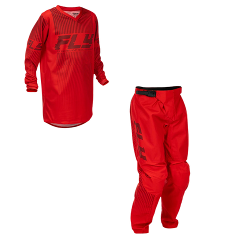 Fly Racing F-16 Youth Kit Combo Red