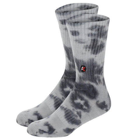 Kecks Crew Sock Grey Tie Dye