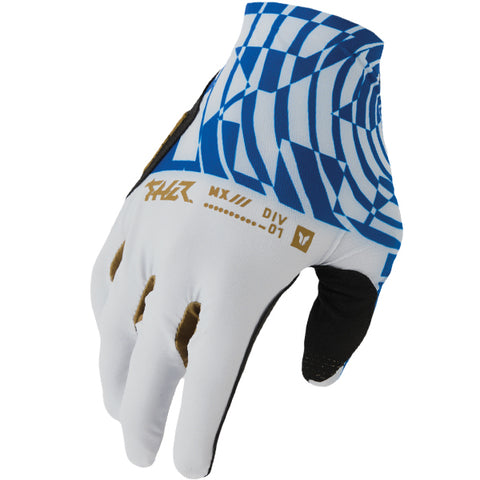 Thor Sportmode Mind Control Light Grey Blue Gloves