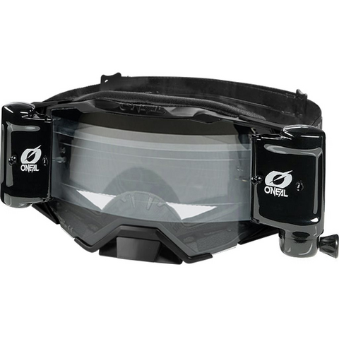 ONeal B-33 Ictus Clear Lens Roll Off Goggles Black White
